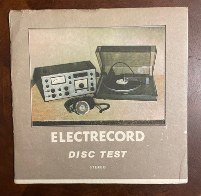 Electrecord Disc Test (1 vinil original NM - 1985) foto