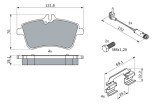 Placute Frana Disc Bosch 0986494085 Mercedes-Benz A-Class B-Class Sports Tourer