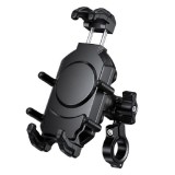 Cumpara ieftin Suport pentru telefon R19 antivibratii 4 RIDE (pe volan 20-42mm, culoare negru, Metal)