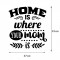 Sticker Mama ?Home is where your mom is?, 50?47 cm, Negru, Oracal