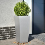 Cumpara ieftin Jardiniere grădină, 2 buc., 35x35x75 cm, oțel galvanizat