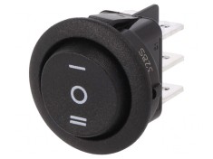 ROCKER DP3T Neagră ON-OFF-ON 10A/250VAC