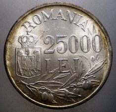 R.188 ROMANIA MIHAI I 25000 LEI 1946 XF/AUNC