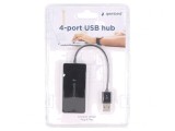 Hub USB 2.0 Negru 4 Porturi 0,15m, Gembird