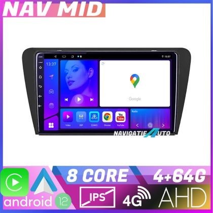 Navigatie Skoda Octavia 3 KIT 279 EDOTEC-LITE Android Ecran 720P Octa Core 4 64 Carplay CarStore Technology
