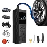 Compresor Aer Portabil 150 PSI &ndash; Pompa Electrica Auto cu Manometru, LED și Oprire Automată, pentru Mașină, Moto, Bicicletă, Minge