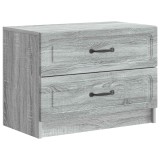 vidaXL Dulap de noapte Sonoma gri 62 x 34,5 x 44,5 cm Lemn prelucrat 895701
