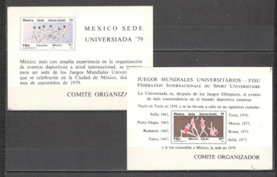 Mexic.1979 Universiada-Bl. PM.13 foto