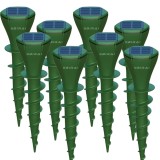 Set 8 Aparate Anti-Cartite BIRAI BR09, 3 Moduri, Acoperire 360&deg;, Raza pana la 700㎡, Baterie 200mAh, Incarcare Solara, Vibratii, Impermeabil IP65, Ultr