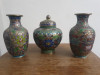 Set vaze cloisonne