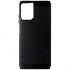 Husa tip capac spate Carbon silicon neagra pentru Motorola Moto G04, G04s, G24, G24 Power, E14