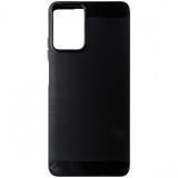Husa tip capac spate Carbon silicon neagra pentru Motorola Moto G04, G04s, G24, G24 Power, E14