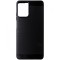 Husa tip capac spate Carbon silicon neagra pentru Motorola Moto G04, G04s, G24, G24 Power, E14