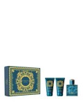 Cumpara ieftin Set cadou Versace Eros (Apa de toaleta 50 ml + Balsam aftershave 50 ml + Gel de dus 50 ml), pentru barbati