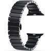 Curea iUni compatibila cu Apple Watch Ultra/SE/8/7/6/5/4/3/2/1, 38mm, Ceramic Belt, Black