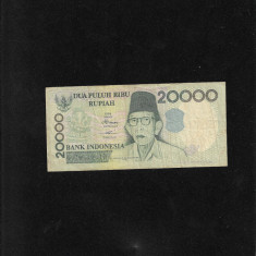 Indonesia Indonezia 20000 rupiah rupii 1998 seria029543