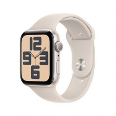 Smartwatch Apple Watch SE (2023) GPS, Retina LTPO OLED Capacitive touchscreen 1.78inch, Bluetooth, Wi-Fi, Bratara Silicon M/L, Carcasa Aluminiu 44mm,