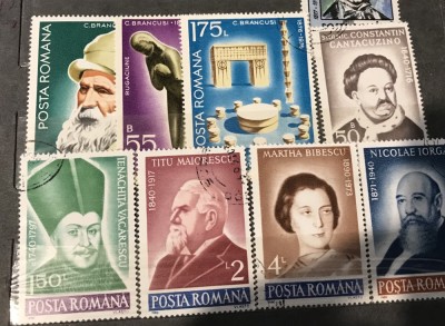 (1) Timbre Serii Romania Personalitati foto