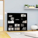 VidaXL Dulap pentru CD-uri, negru, 100 x 23 x 89,5 cm, lemn prelucrat