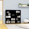vidaXL Dulap pentru CD-uri, negru, 100 x 23 x 89,5 cm, lemn prelucrat 801788