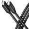 Cablu de date / incarcare AXAGON BUCM3-CM15AB USB-C la USB-C 3.2 Gen1 1.5m PD 60W 20V/3A