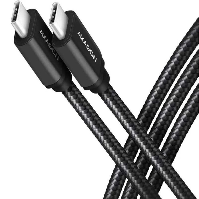 Cablu de date / incarcare AXAGON BUCM3-CM15AB USB-C la USB-C 3.2 Gen1 1.5m PD 60W 20V/3A