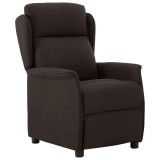 Cumpara ieftin Fotoliu recliner Maro &icirc;nchis 67.5 x 93.5 x 101.5 cm țesătură