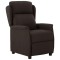 vidaXL Fotoliu recliner Maro &icirc;nchis 67.5 x 93.5 x 101.5 cm țesătură 340157