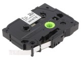 Bandă Etichetare 9mm x 8m Alb/Negru