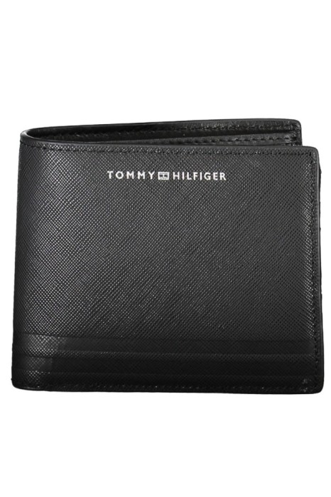 Tommy Hilfiger Portogel barbati CC Flap, din piele naturala, Negru, Universala