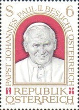 Austria 1983 - Vizită papală &amp;icirc;n Austria, neuzata foto