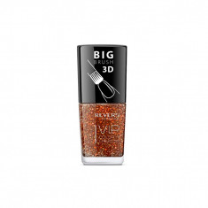 Lac de unghii Vip, 3D, Revers, sclipici auriu, 12 ml, Nr 218