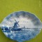 Portelan Delfts, Hand Painted, platou mic, bol