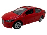 Macheta Hyundai Elantra rosie 1:32 replica metal lumini si sunete, usi deschise
