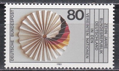 Germania 1983 - A 10-a aniversare a aderării la Națiunile Unite, MNH foto