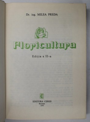 FLORICULTURA de MILEA PREDA , 1979 foto