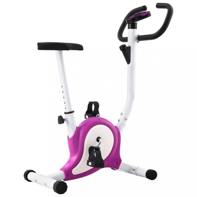Bicicletă fitness cu centură de rezistență, mov foto