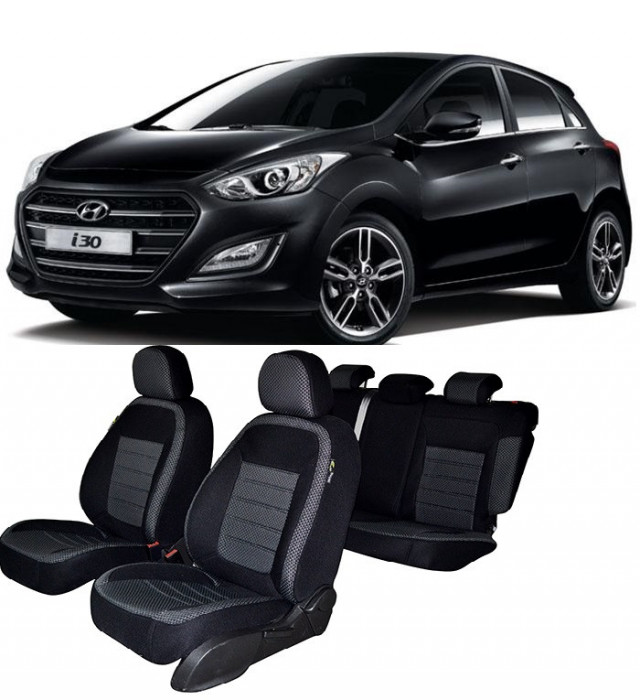 Huse Scaune Dedicate HYUNDAI I30 2012-2016 (bancheta fractionata)