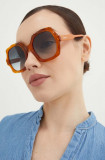 Chlo&eacute; ochelari de soare femei, culoarea portocaliu, CH0226S