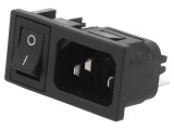 Conector Alimentare AC IEC 60320 10A 250V