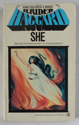 SHE by H. RIDER HAGGARD , A HISTORY OF ADVENTURE , 1978 foto