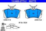 ATE 13.0460-2775.2 set placute frana,frana disc