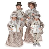 Cumpara ieftin Familie Colindatori Champagne set 4 figurine 95 cm, Iliadis Alexandros