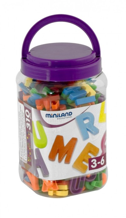 Litere mari magnetice miniland 310 buc