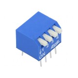 Comutator DIP-SWITCH 4 Sec&Aring;&pound;iuni OFF-ON 0,025A/24VDC