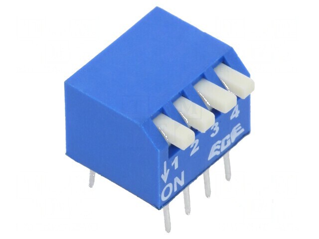 Comutator DIP-SWITCH 4 Sec&Aring;&pound;iuni OFF-ON 0,025A/24VDC