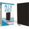 NIV, Thinline Bible, Large Print, Bonded Leather, Black, Red Letter Edition