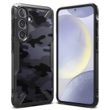 Cumpara ieftin Husa pentru Samsung Galaxy S24, Ringke Fusion X Design, Camo Black