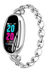 Smartwatch E68 cu design de lux, Puls, IP67, bratara fitness,functionare 14 zile foto