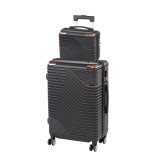 TraveLux Urban VII gurul&oacute;s bőr&ouml;nd szett fekete
